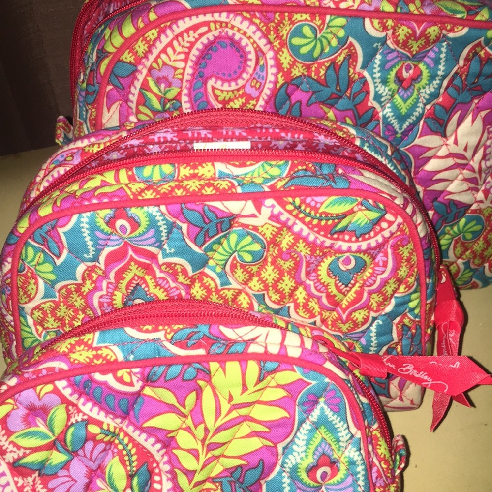 New Vera Bradley cosmetics 3 piece set